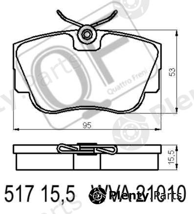  QUATTRO FRENI part QF51700155 Replacement part