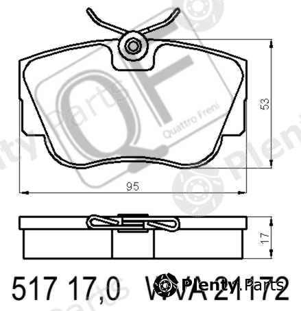  QUATTRO FRENI part QF51700170 Replacement part