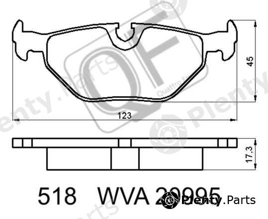  QUATTRO FRENI part QF51800 Replacement part