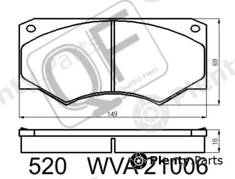  QUATTRO FRENI part QF52000 Replacement part