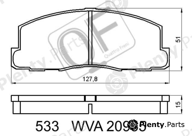  QUATTRO FRENI part QF53300 Replacement part