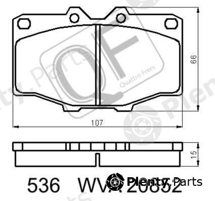  QUATTRO FRENI part QF53600 Replacement part