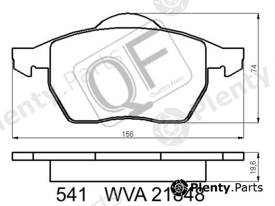  QUATTRO FRENI part QF54100 Replacement part