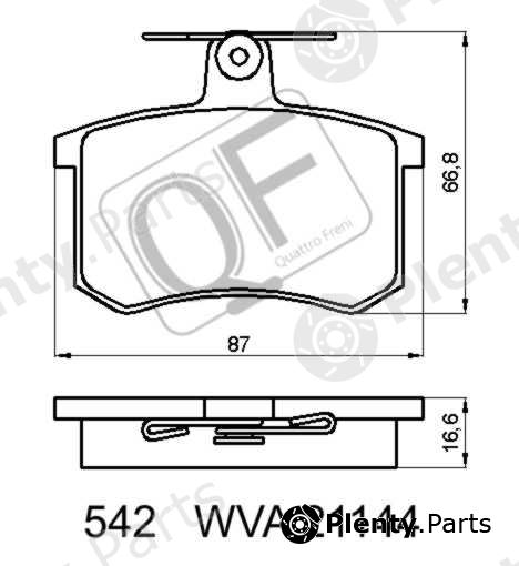  QUATTRO FRENI part QF54200 Replacement part