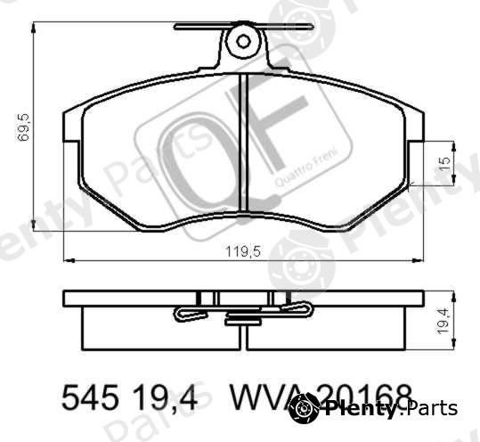  QUATTRO FRENI part QF5450019.4 (QF54500194) Replacement part