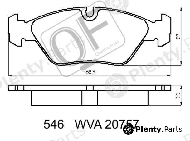  QUATTRO FRENI part QF54600 Replacement part
