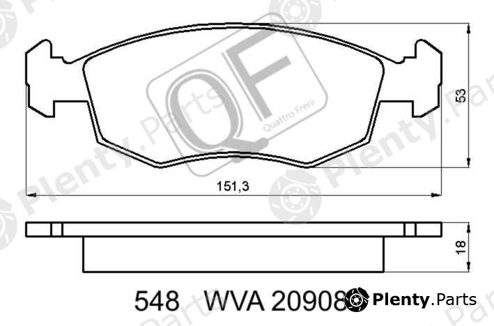  QUATTRO FRENI part QF54800 Replacement part