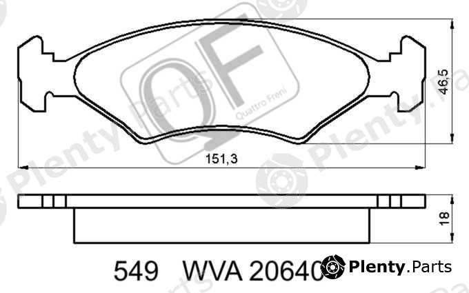  QUATTRO FRENI part QF54900 Replacement part
