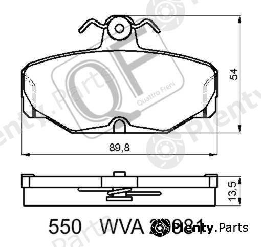  QUATTRO FRENI part QF55000 Replacement part