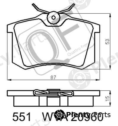  QUATTRO FRENI part QF55100 Replacement part