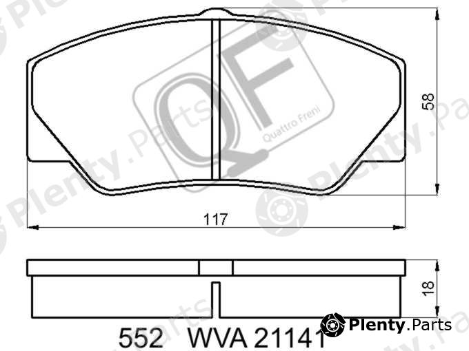  QUATTRO FRENI part QF55200 Replacement part