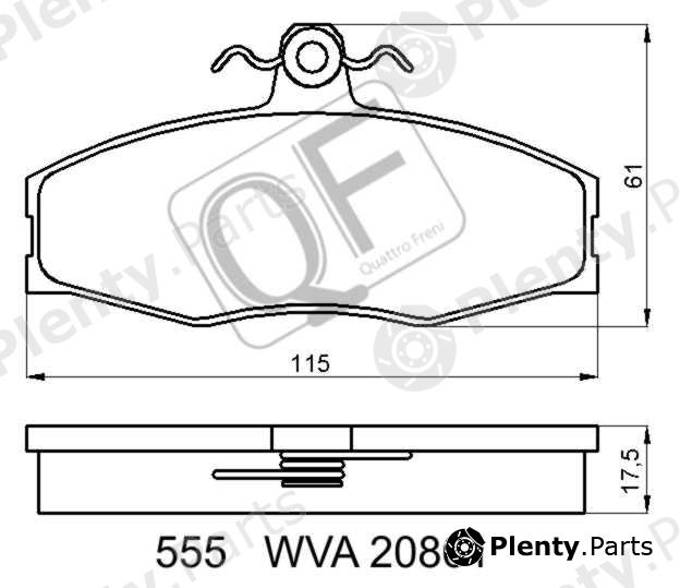  QUATTRO FRENI part QF55500 Replacement part