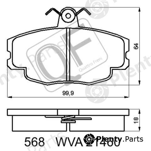  QUATTRO FRENI part QF56800 Replacement part