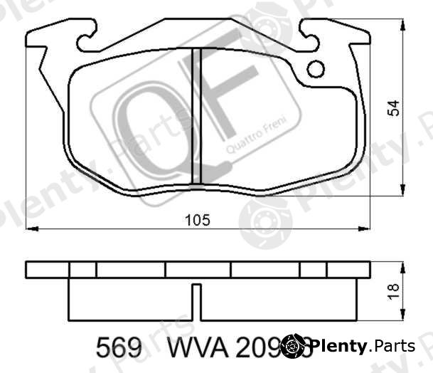  QUATTRO FRENI part QF56900 Replacement part