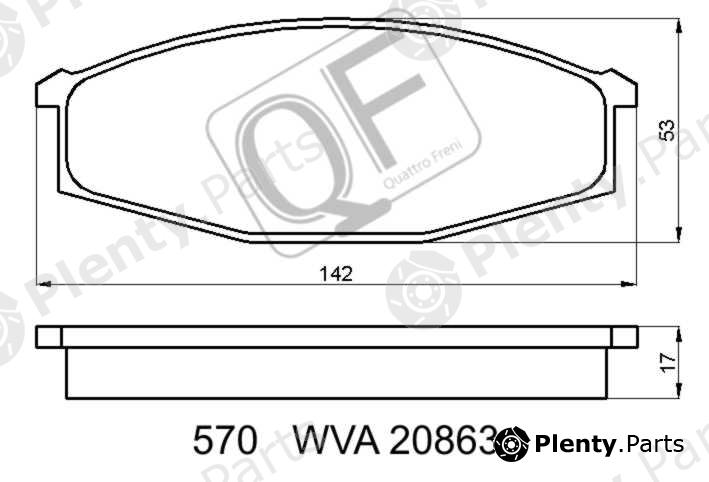  QUATTRO FRENI part QF57000 Replacement part