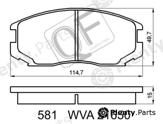  QUATTRO FRENI part QF58100 Replacement part