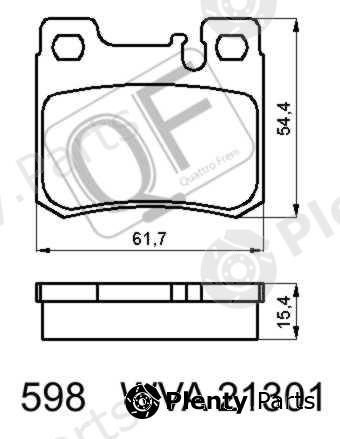  QUATTRO FRENI part QF59800 Replacement part