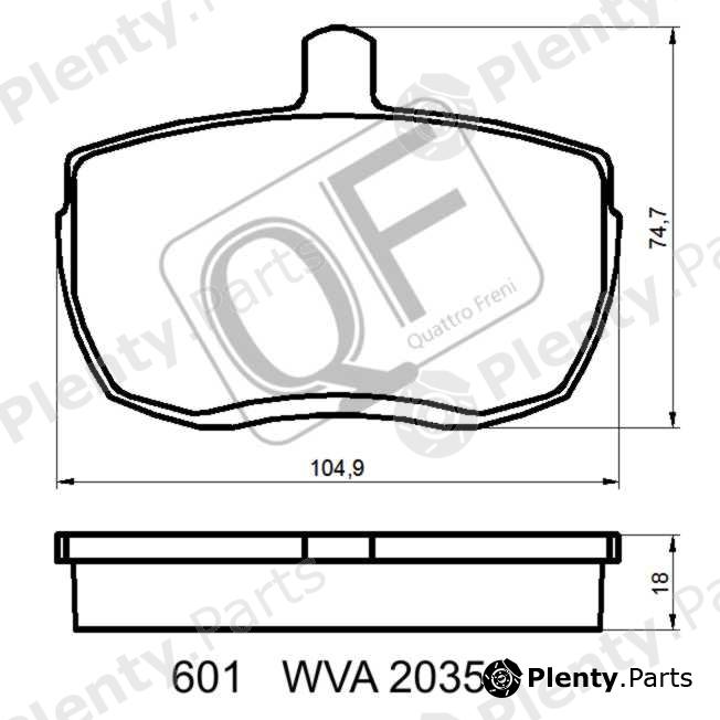  QUATTRO FRENI part QF60100 Replacement part