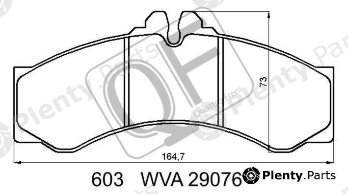  QUATTRO FRENI part QF60300 Brake Pads Front Mercedes-Benz / VW
