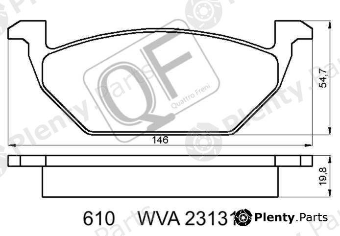  QUATTRO FRENI part QF61000 Replacement part