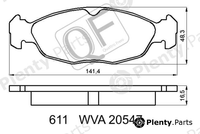  QUATTRO FRENI part QF61100 Replacement part