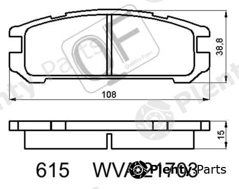  QUATTRO FRENI part QF61500 Replacement part