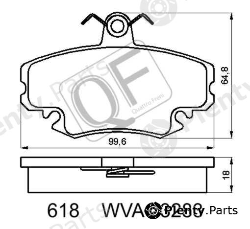  QUATTRO FRENI part QF61800 Replacement part
