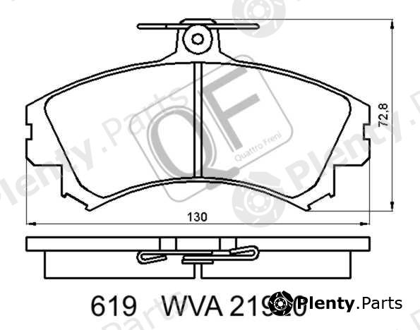  QUATTRO FRENI part QF61900 Replacement part