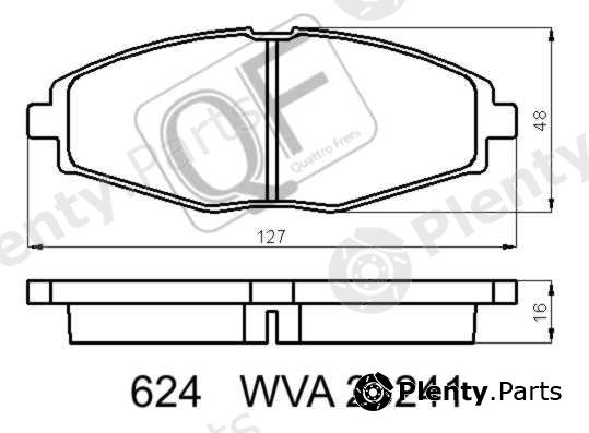  QUATTRO FRENI part QF62400 Replacement part