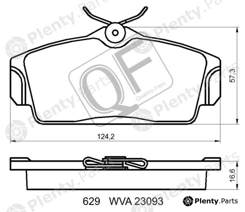  QUATTRO FRENI part QF62900 Replacement part