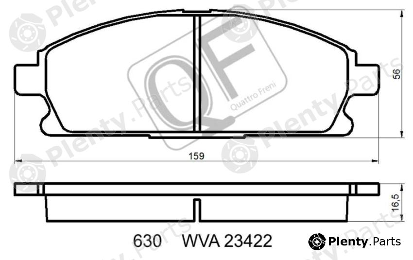  QUATTRO FRENI part QF63000 Replacement part