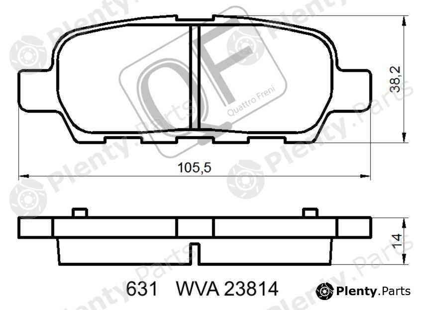  QUATTRO FRENI part QF63100 Replacement part