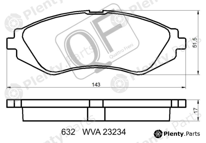  QUATTRO FRENI part QF63200 Replacement part
