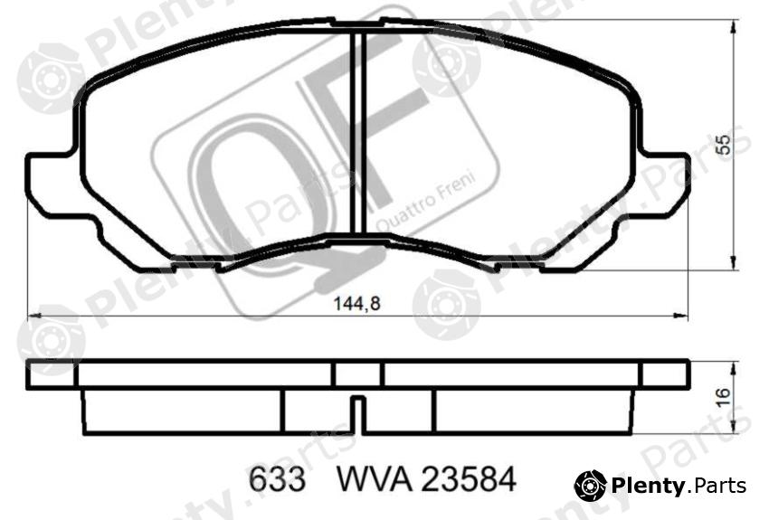  QUATTRO FRENI part QF63300 Replacement part