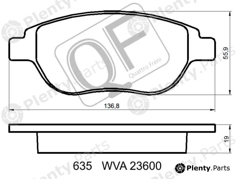  QUATTRO FRENI part QF63500 Replacement part