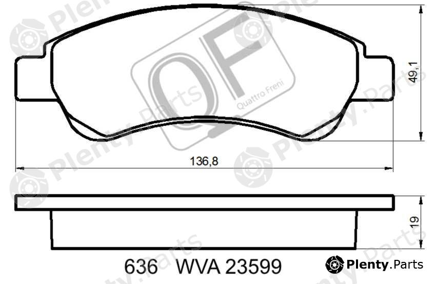  QUATTRO FRENI part QF63600 Replacement part