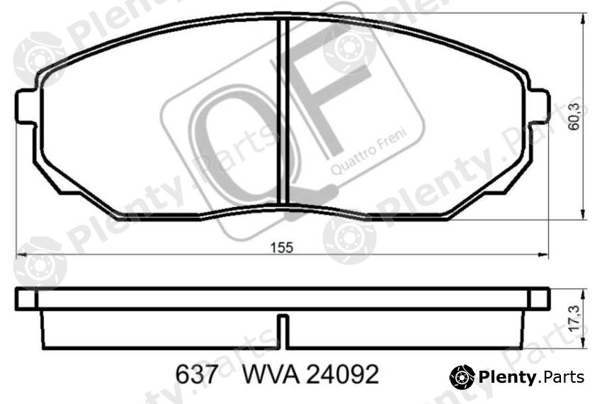  QUATTRO FRENI part QF63700 Replacement part