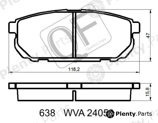  QUATTRO FRENI part QF63800 Replacement part