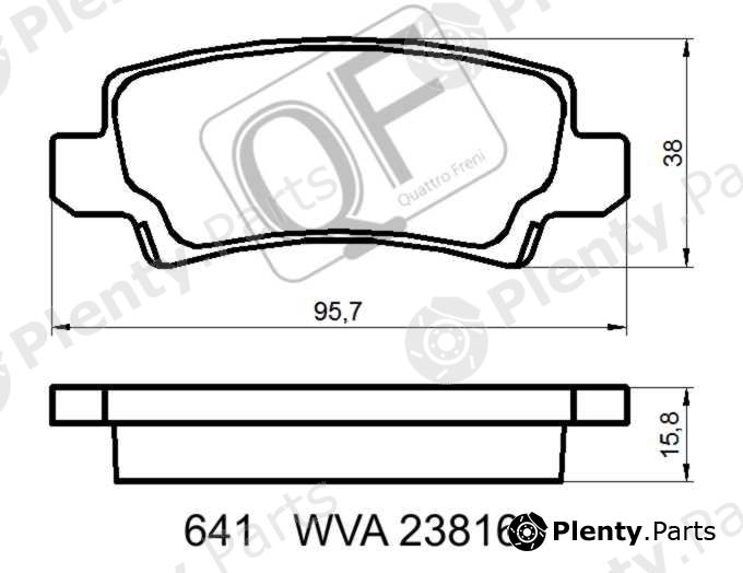  QUATTRO FRENI part QF64100 Replacement part