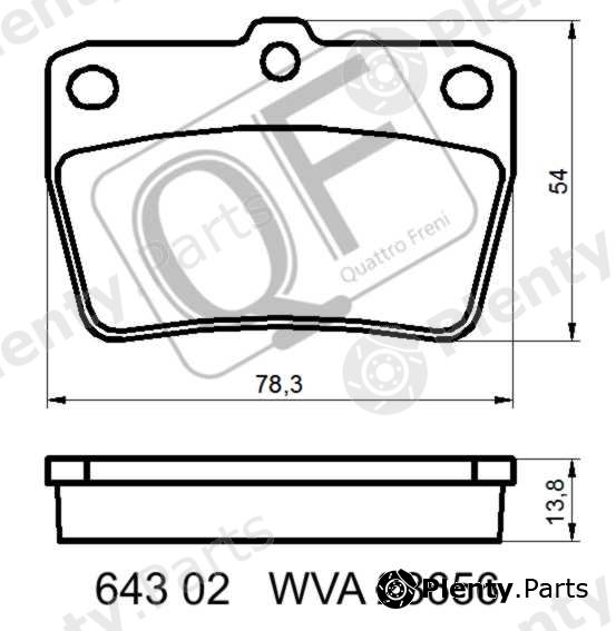  QUATTRO FRENI part QF64300 Replacement part