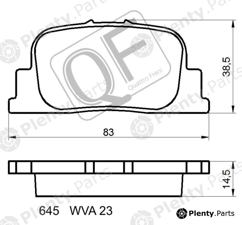  QUATTRO FRENI part QF64500 Replacement part