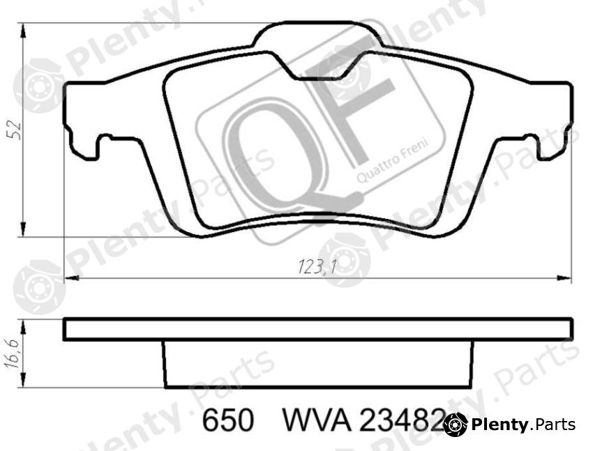  QUATTRO FRENI part QF65000 Replacement part