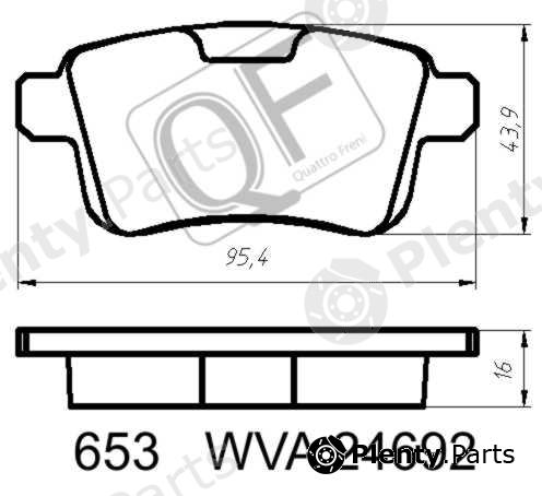  QUATTRO FRENI part QF65300 Replacement part