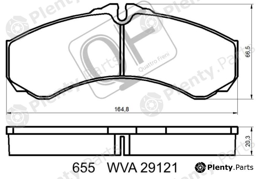  QUATTRO FRENI part QF65500 Replacement part