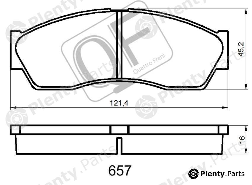  QUATTRO FRENI part QF65700 Replacement part