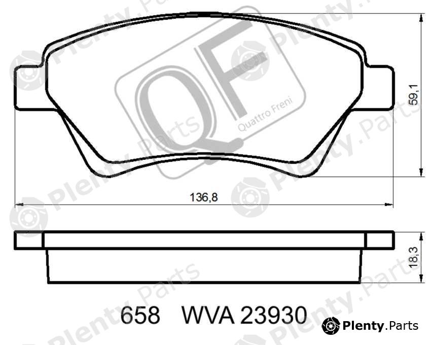  QUATTRO FRENI part QF65800 Replacement part