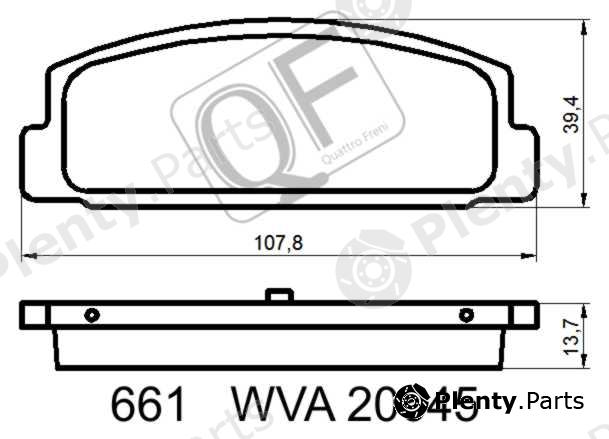 QUATTRO FRENI part QF66100 Replacement part