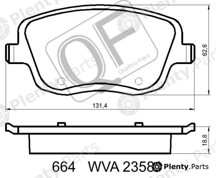  QUATTRO FRENI part QF66400 Replacement part