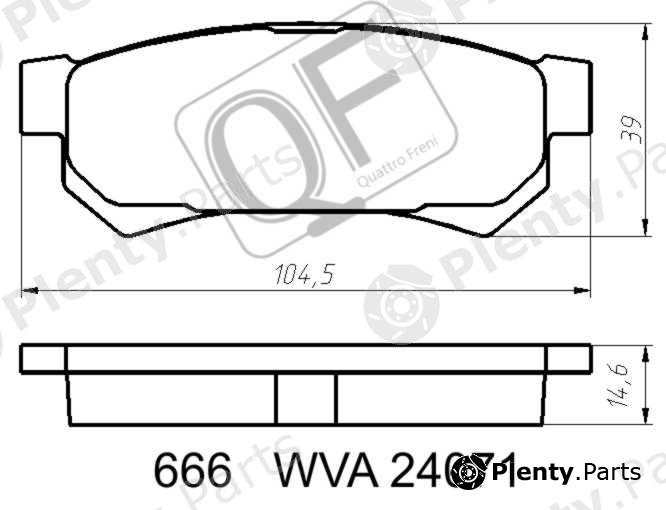  QUATTRO FRENI part QF66600 Replacement part