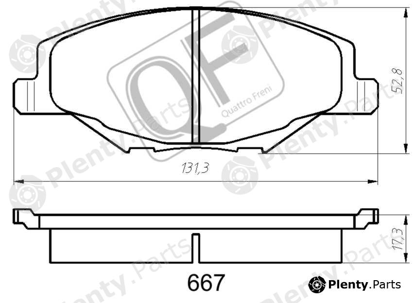  QUATTRO FRENI part QF66700 Replacement part
